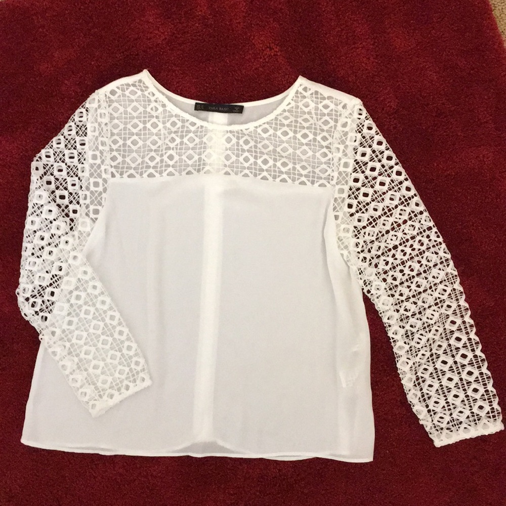 ZARA Laced Blouse